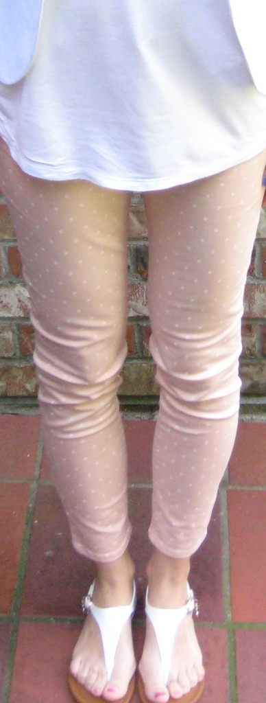 Gap Pink Polka Dot Cropped Pants