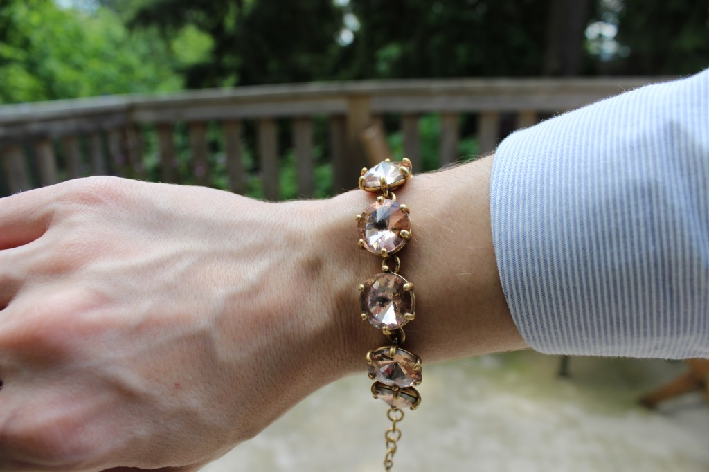 Stella & Dot Amelie Sparkle Bracelet in Peach