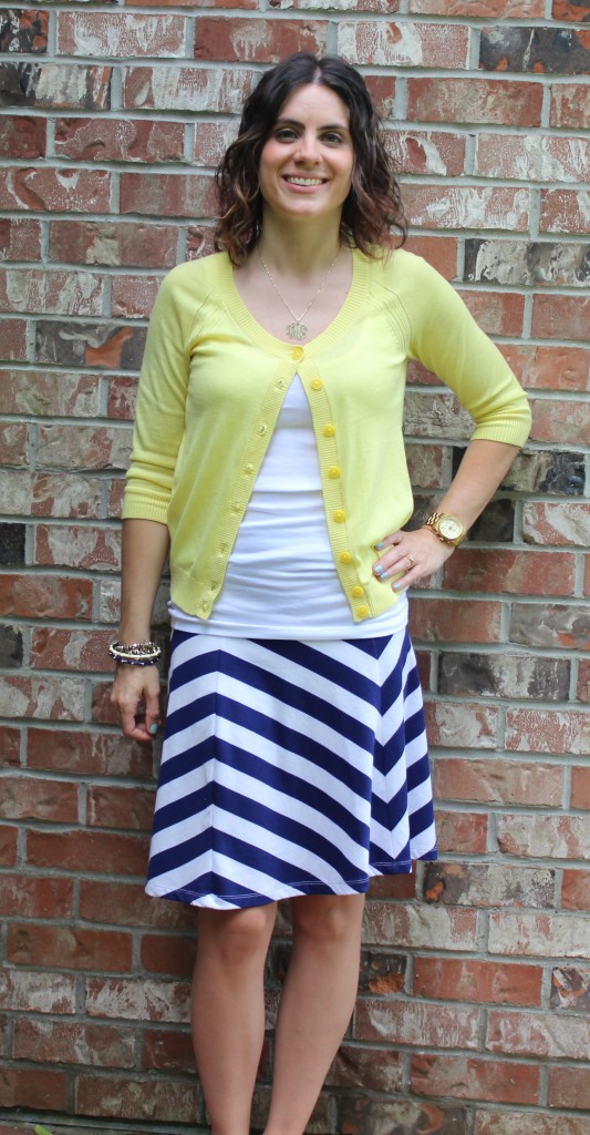 Chevron Print Skirt