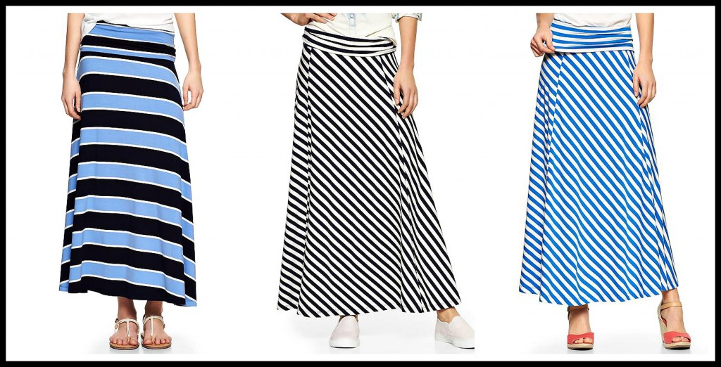 Striped Maxi Skirt